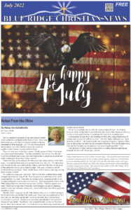 Blue Ridge Christian News July 2022 Front Page