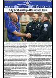 Photo of the cover of the June, 2019 issue of the Blue Ridge Christian News