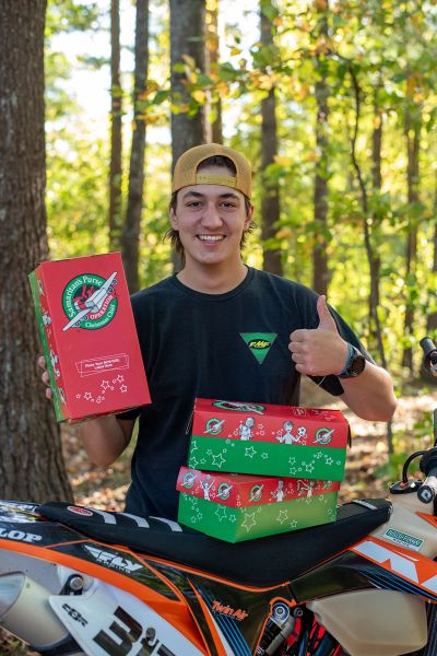 BMC Senior Comines Love of Dirt Bikes With Christmas Project For Kids