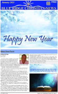 Blue Ridge Christian News January 2023 Front Page