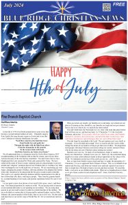 Blue Ridge Christian News July 2024 Front Page