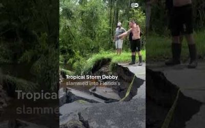 Tropical Storm Debby turns streets into rivers in Florida | DW News