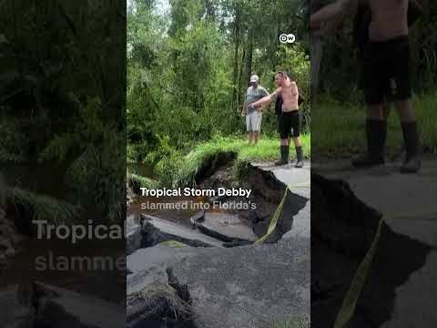 Tropical Storm Debby turns streets into rivers in Florida | DW News