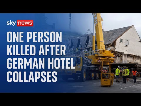 Watch live: Police news conference after hotel collapse in Germany