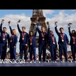 U.S. figure skating team receives 2022 Beijing gold at the Paris Olympics | NBC Sports