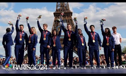 U.S. figure skating team receives 2022 Beijing gold at the Paris Olympics | NBC Sports