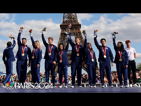 U.S. figure skating team receives 2022 Beijing gold at the Paris Olympics | NBC Sports