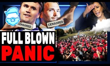 Massive Trump Event SHUT DOWN Kamala Harris MUST PANIC! Girl FLASHES Charlie Kirk To Get Him Banned!