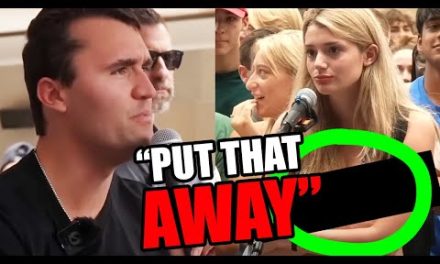 College student REVEALS her “part” to Charlie Kirk during campus debate, lol WTF.