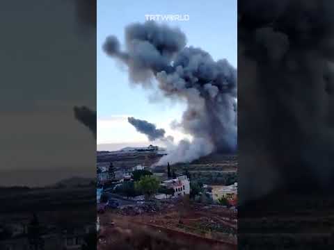 Aftermath of Israeli air strikes on southern Lebanon