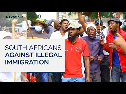 Protesters gather in South Africa against illegal immigration